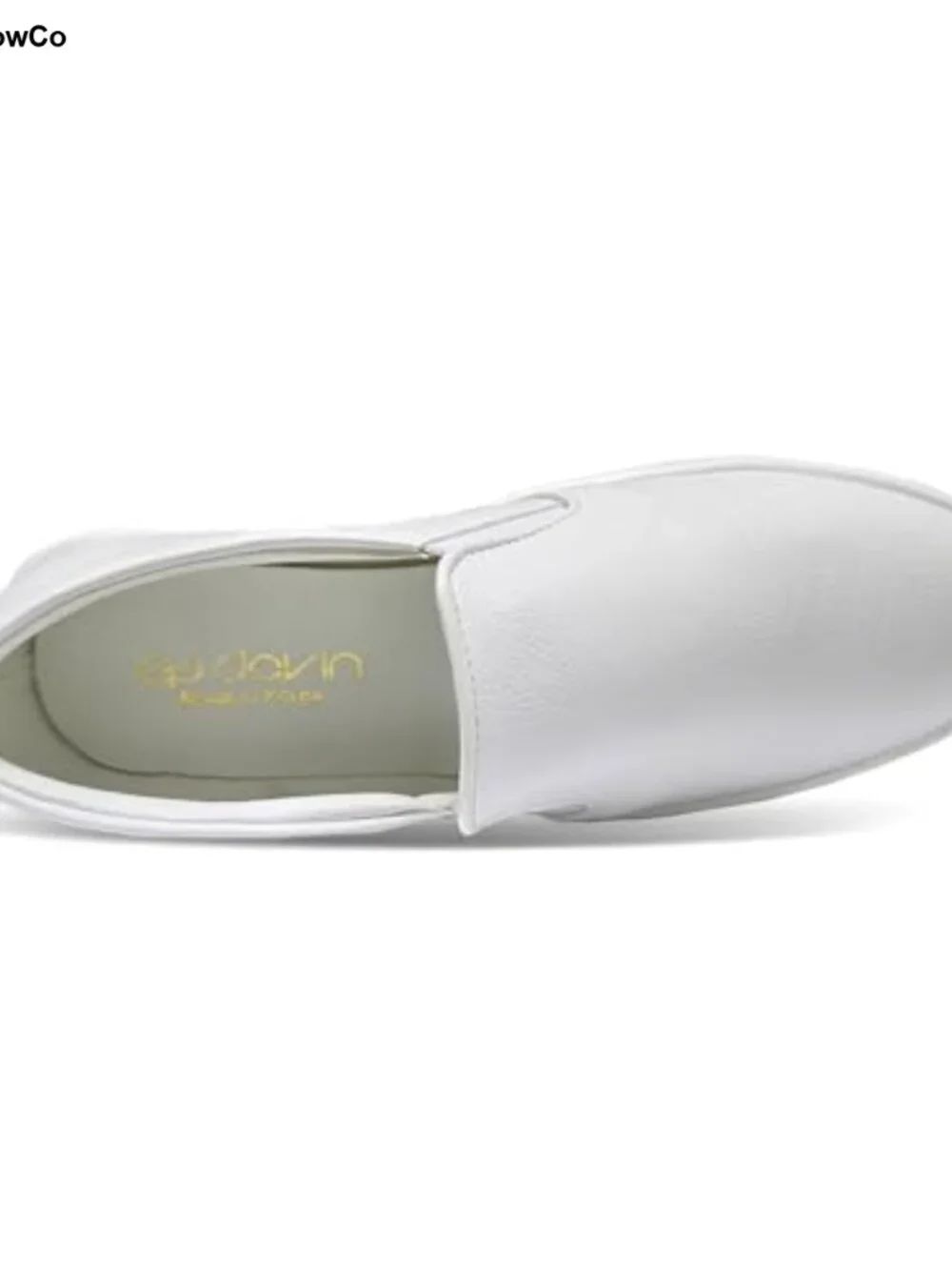 Women's Casual Slip-On Platform Sneakers Faux Leather Round Toe